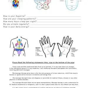 Treatment information form
